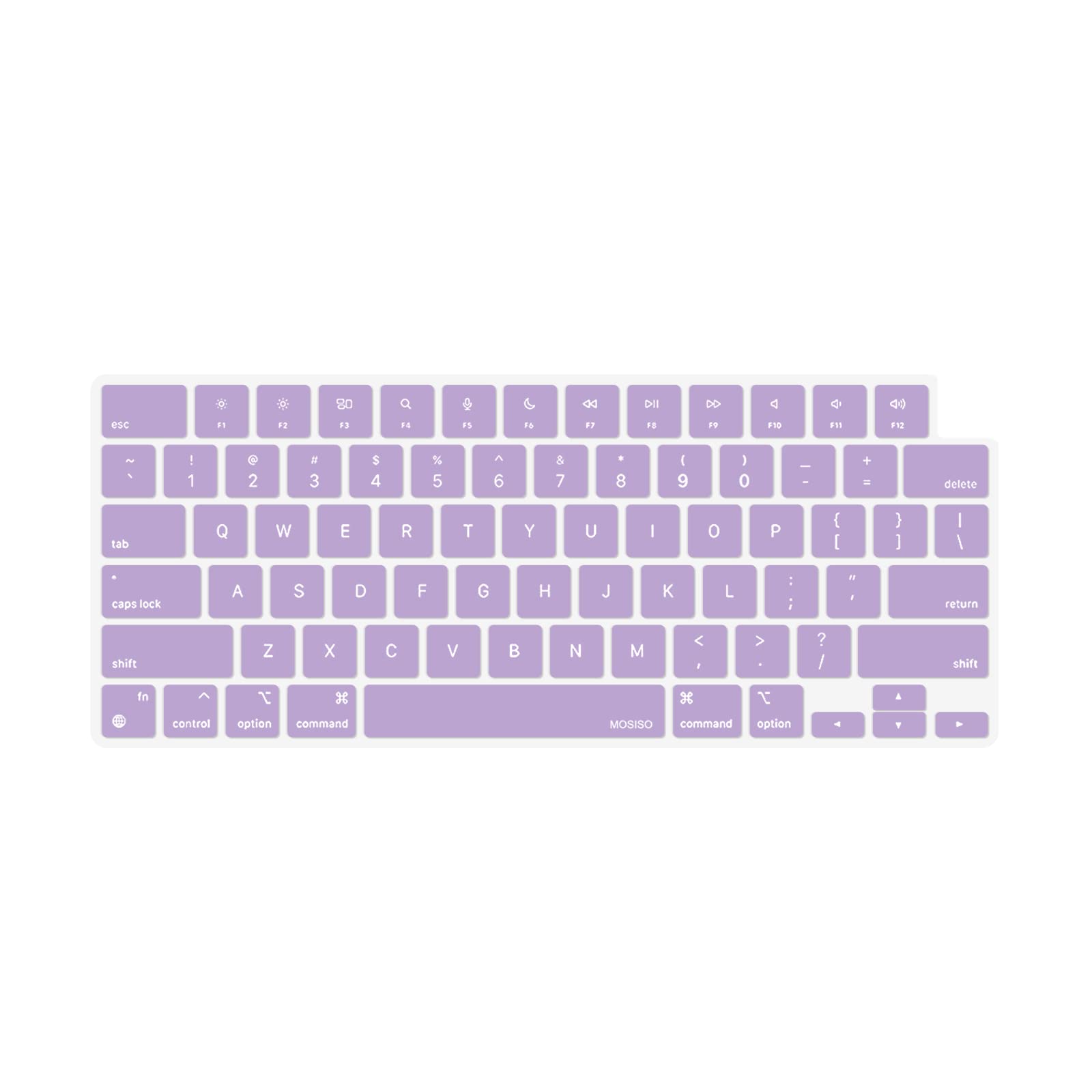 Keyboard Cover Skin For MacBook Air Pro 13.6 14 15.3 16 A2442 A2779 A2485 A2780 A2681 A2941 M1 M2 2021 to 2023 purple