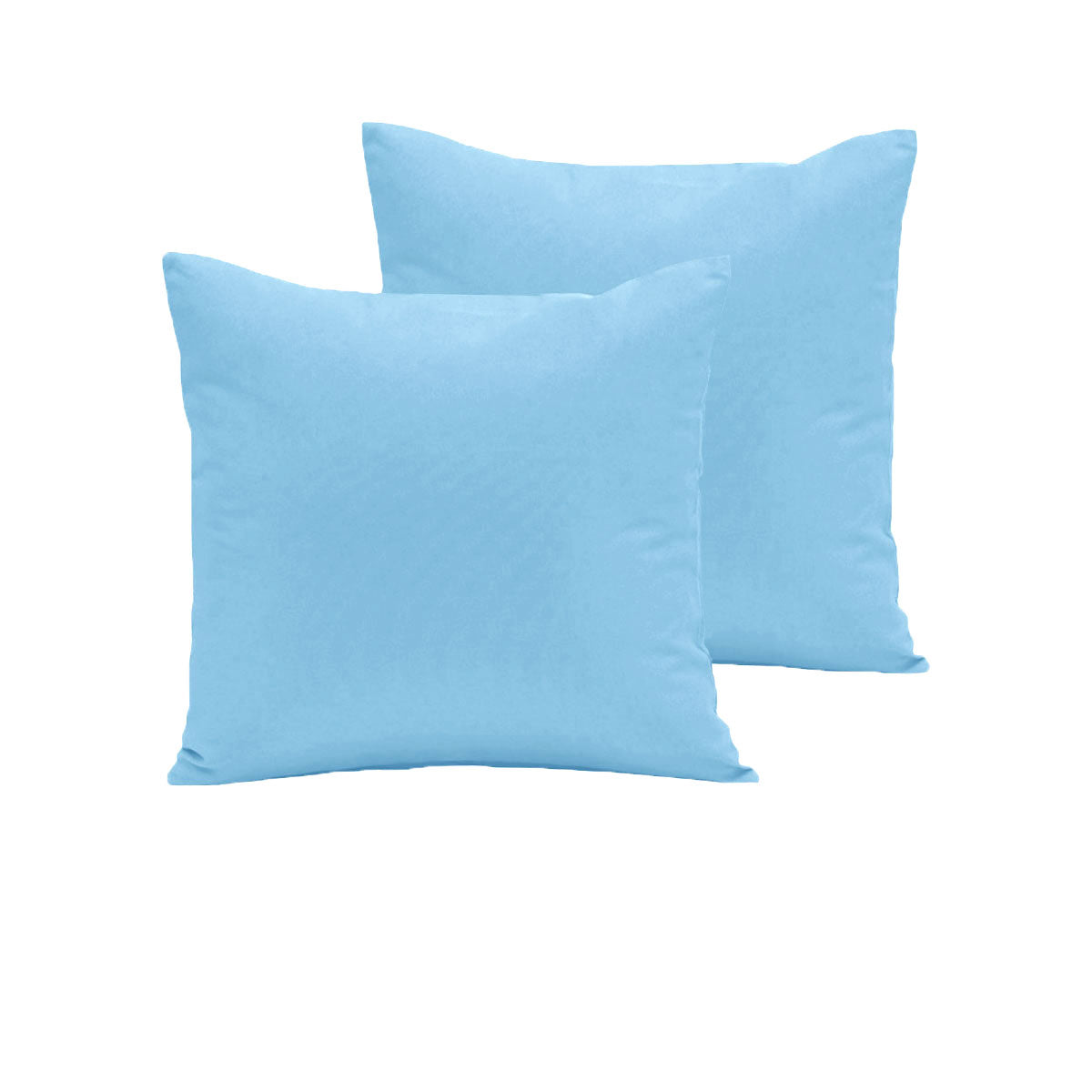 Pair of 280TC Polyester Cotton European Pillowcases Sky