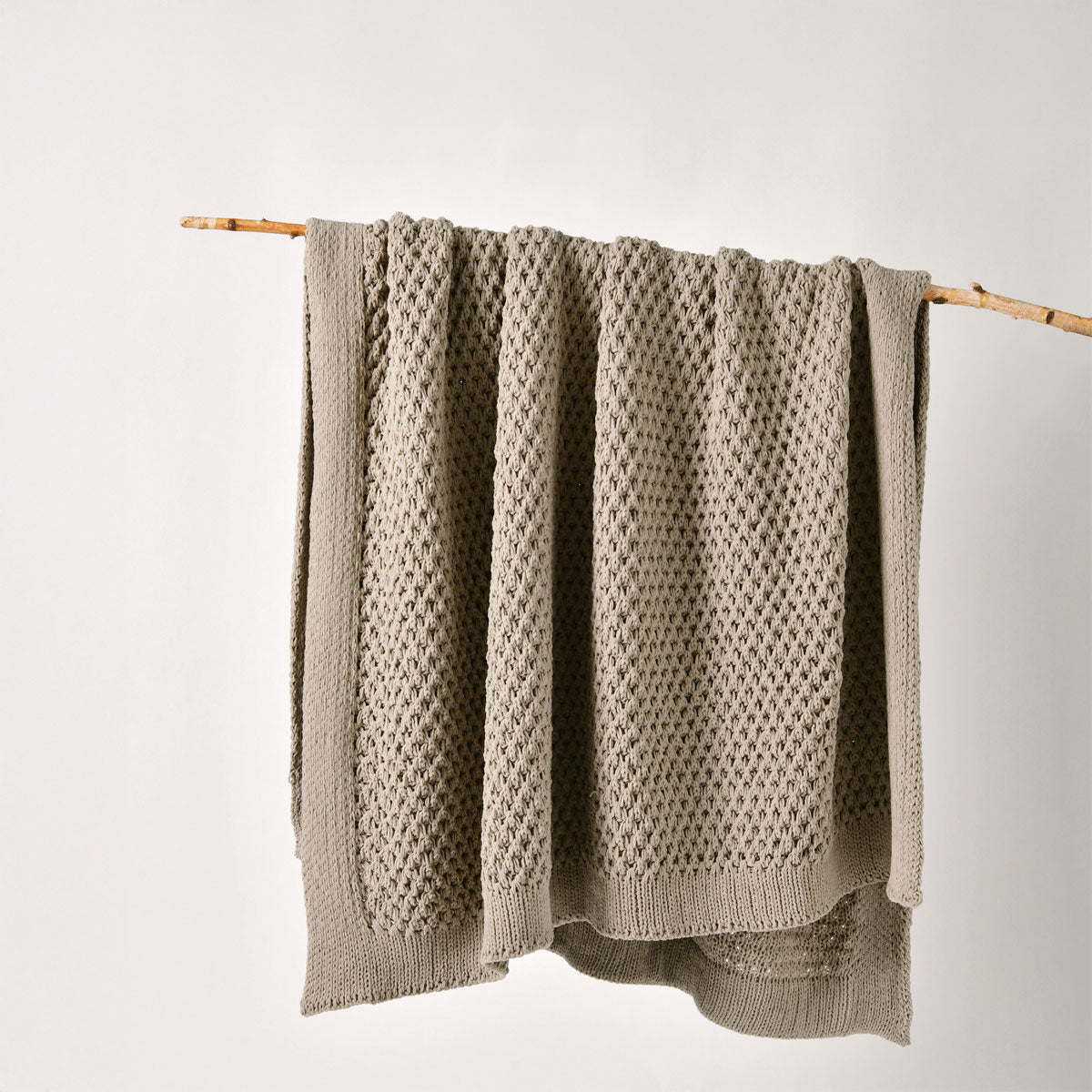 Bianca Sofala Taupe Polyester Chenille Throw Rug 130 x 170 cm