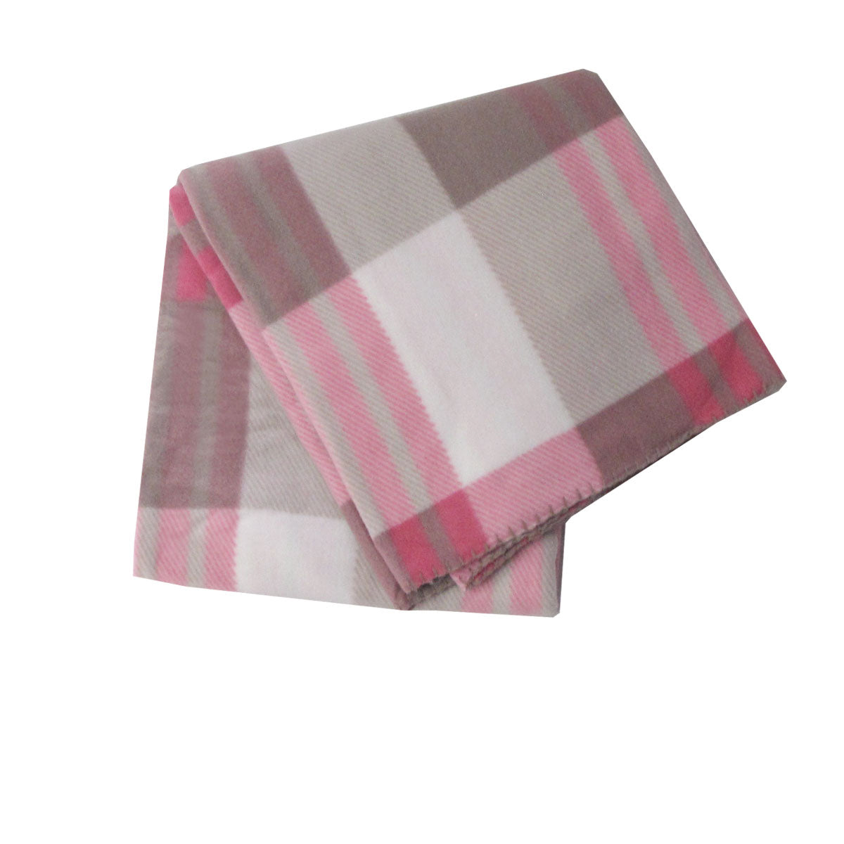 180GSM Extra Large Polar Fleece Throw Blanket 150 x 200cm Plaid Pink