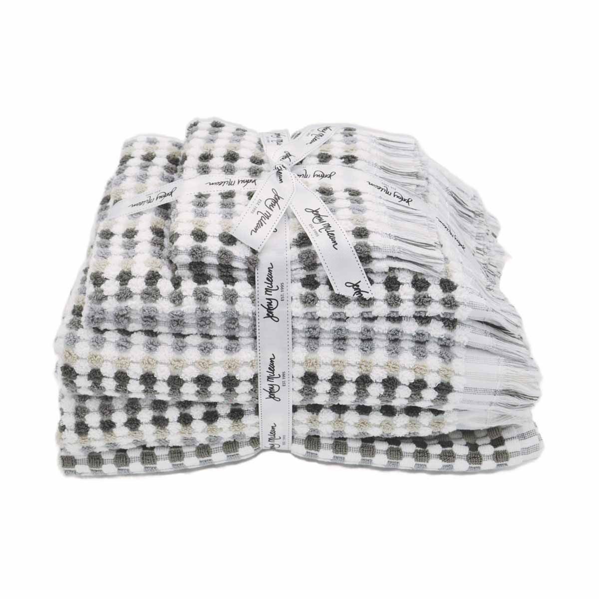 Jenny Mclean Pom Cotton Set of 7 Towel Set Grey Tones