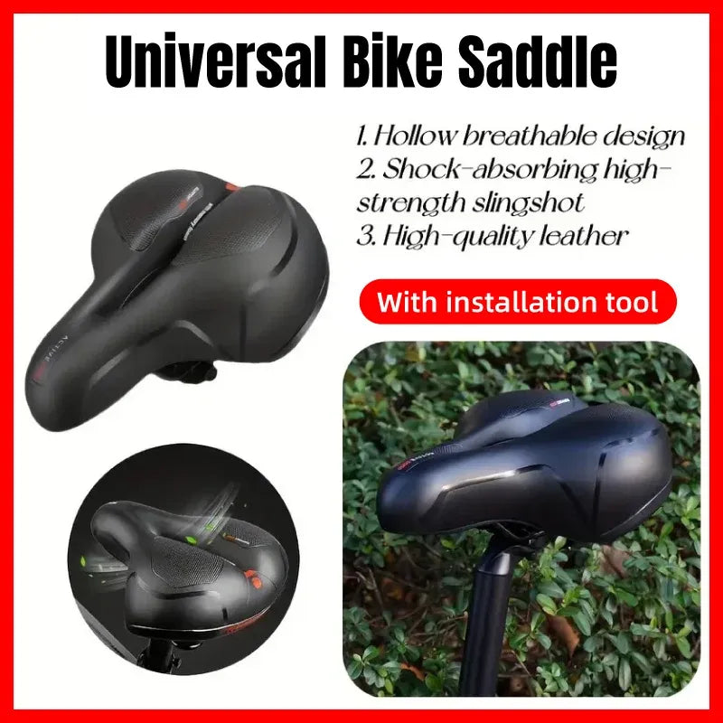 Bicycle Saddle Cushion Comfort Seat Pad Universal Fit Bike Riding Cushion Pad