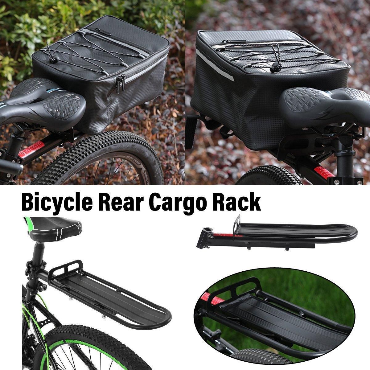 Mountain Bike Rear Rack Flat Suspension Rack Accessories Luggage Carrier Shelf