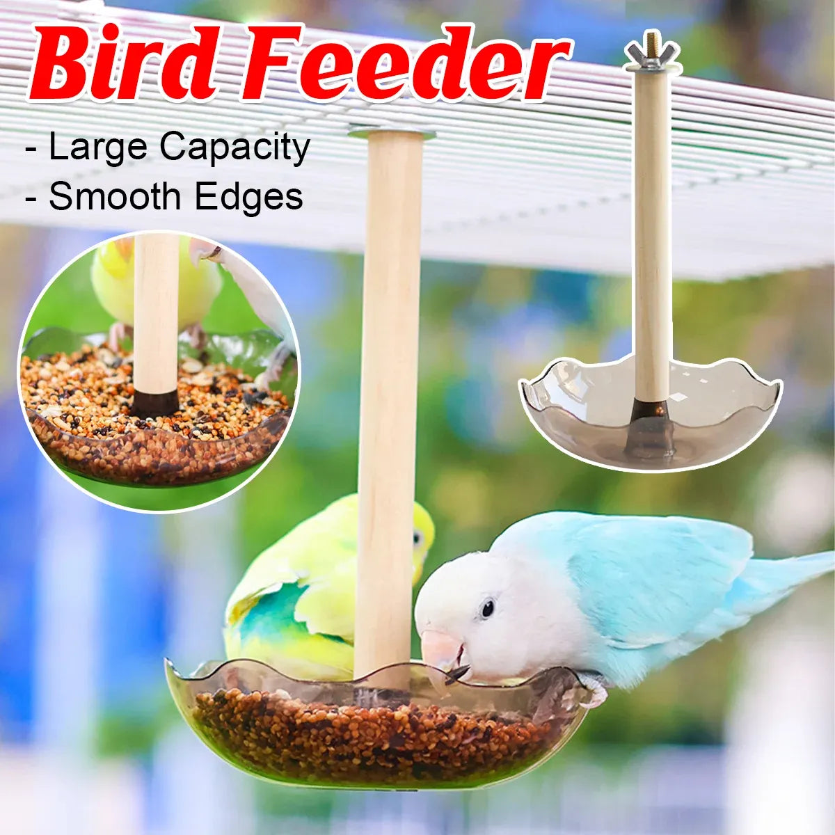 Hanging Bird Feeder for Garden Yard Patio Wild Birds with Easy Fill Design