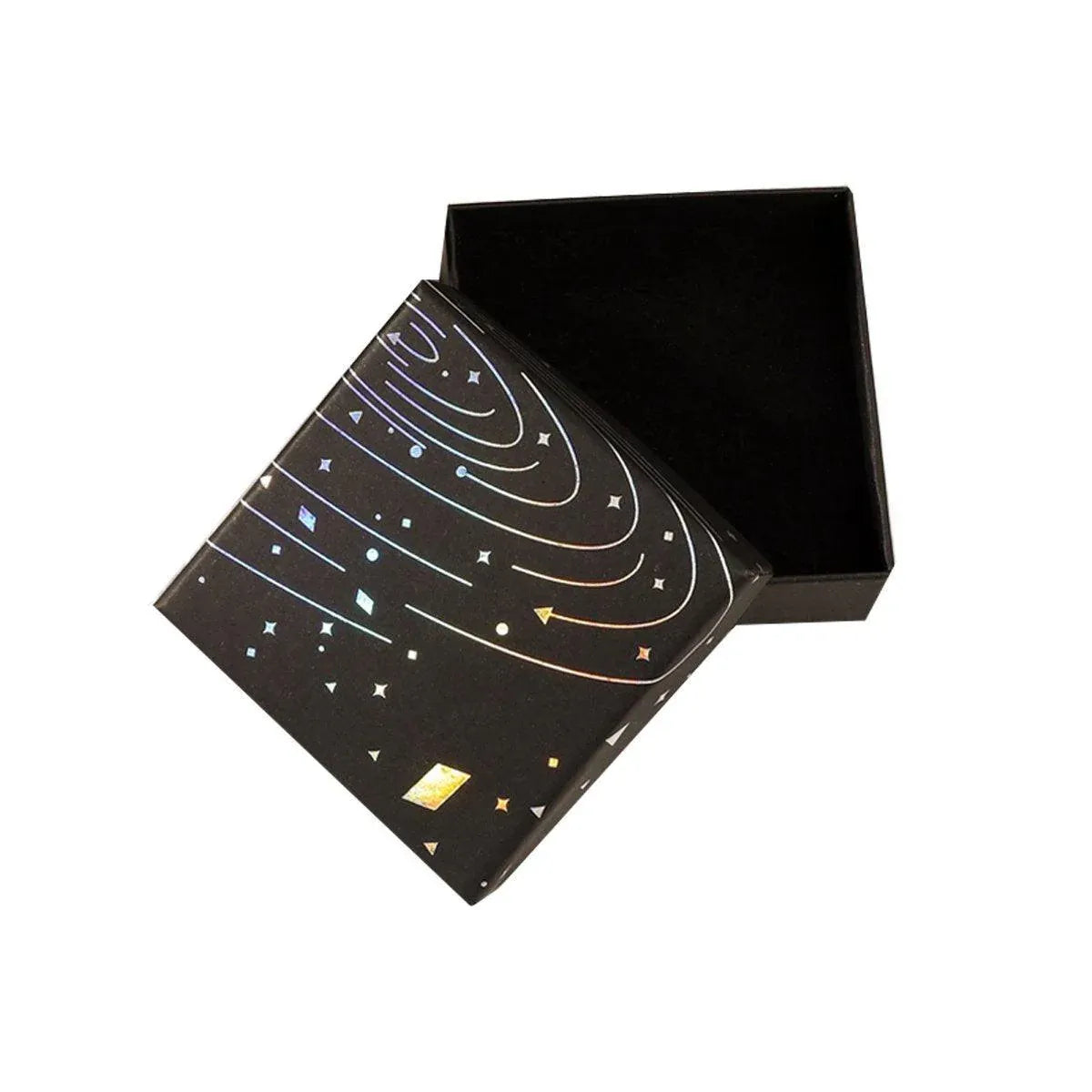 20x Holographic Silver Foil Jewelry Box for Earrings Bracelets Rings Packing Box - 5*5*3cm(Box)