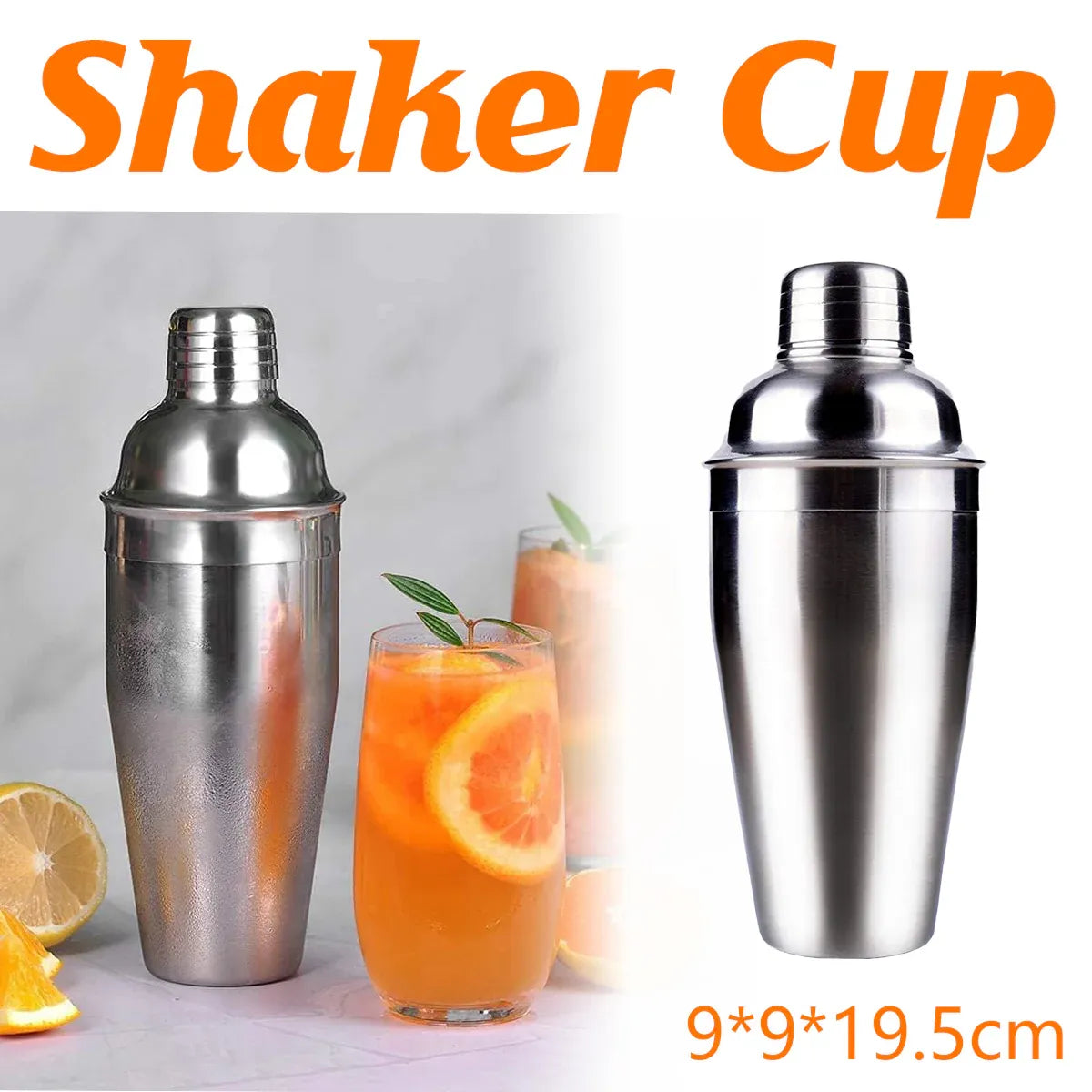 Stainless Steel Cocktail Shaker Decanter and Shaker For Home Bar Mixing Drinks