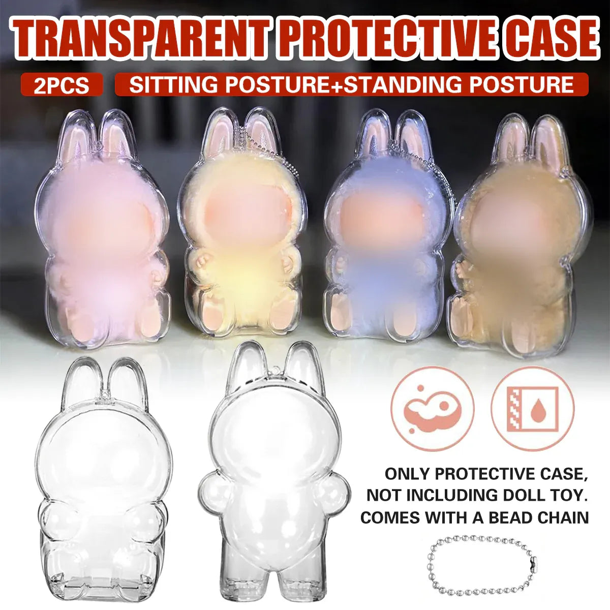Toy Protective Case Transparent Pack Clear Dustproof Accessory Storage Cover