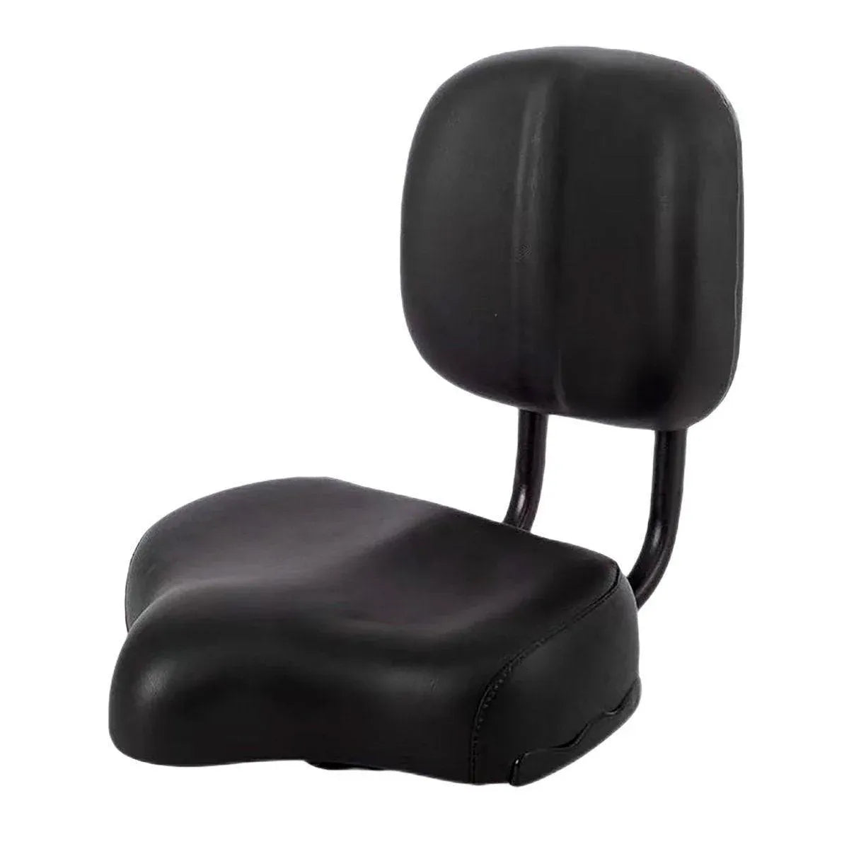 Electric Bicycle Tricycle Seat With Backrest Adjustable Comfortable Bike Seat - Black