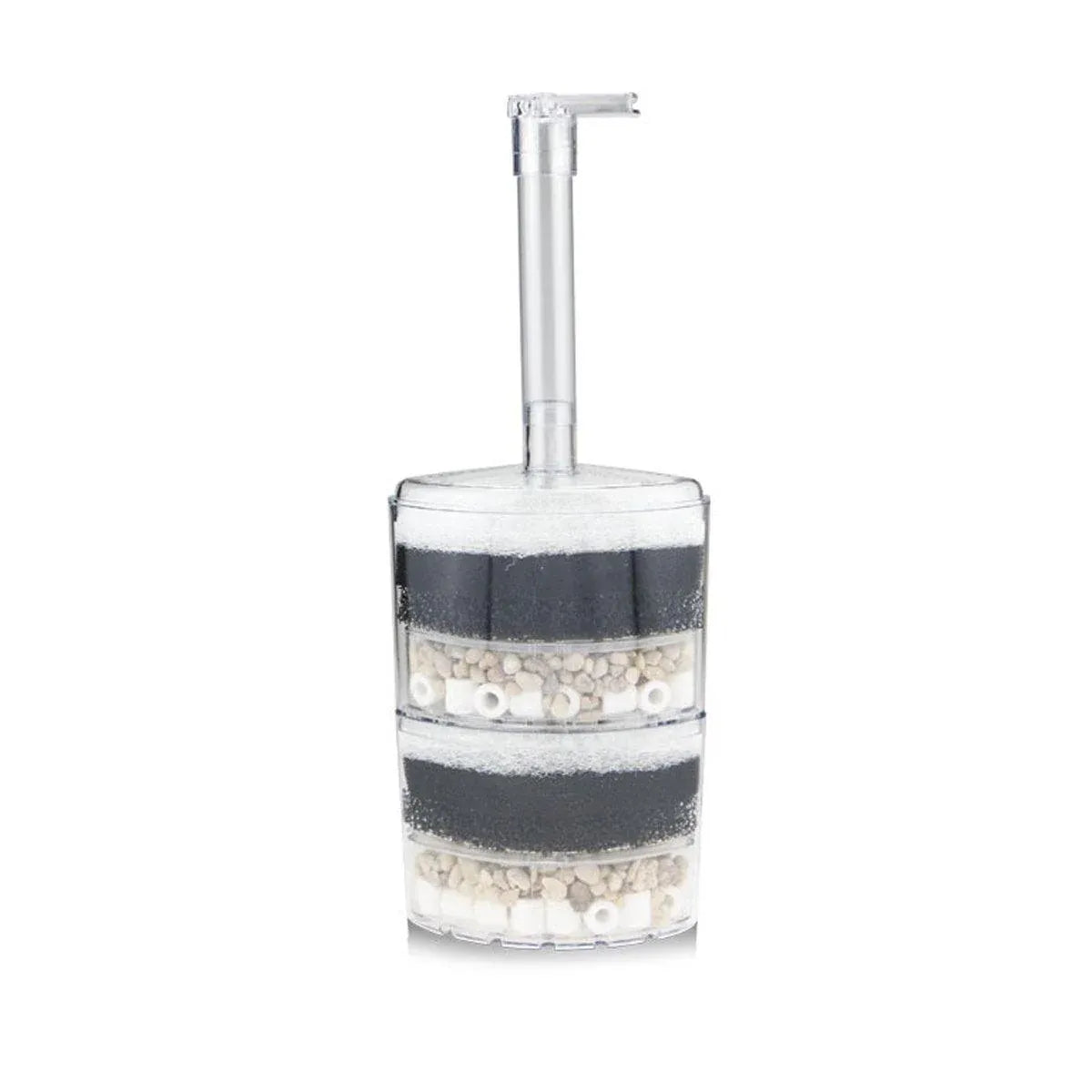 Mini Fish Tank Aquarium Built In Air Filter for Small Fish Tanks Filtration - Double
