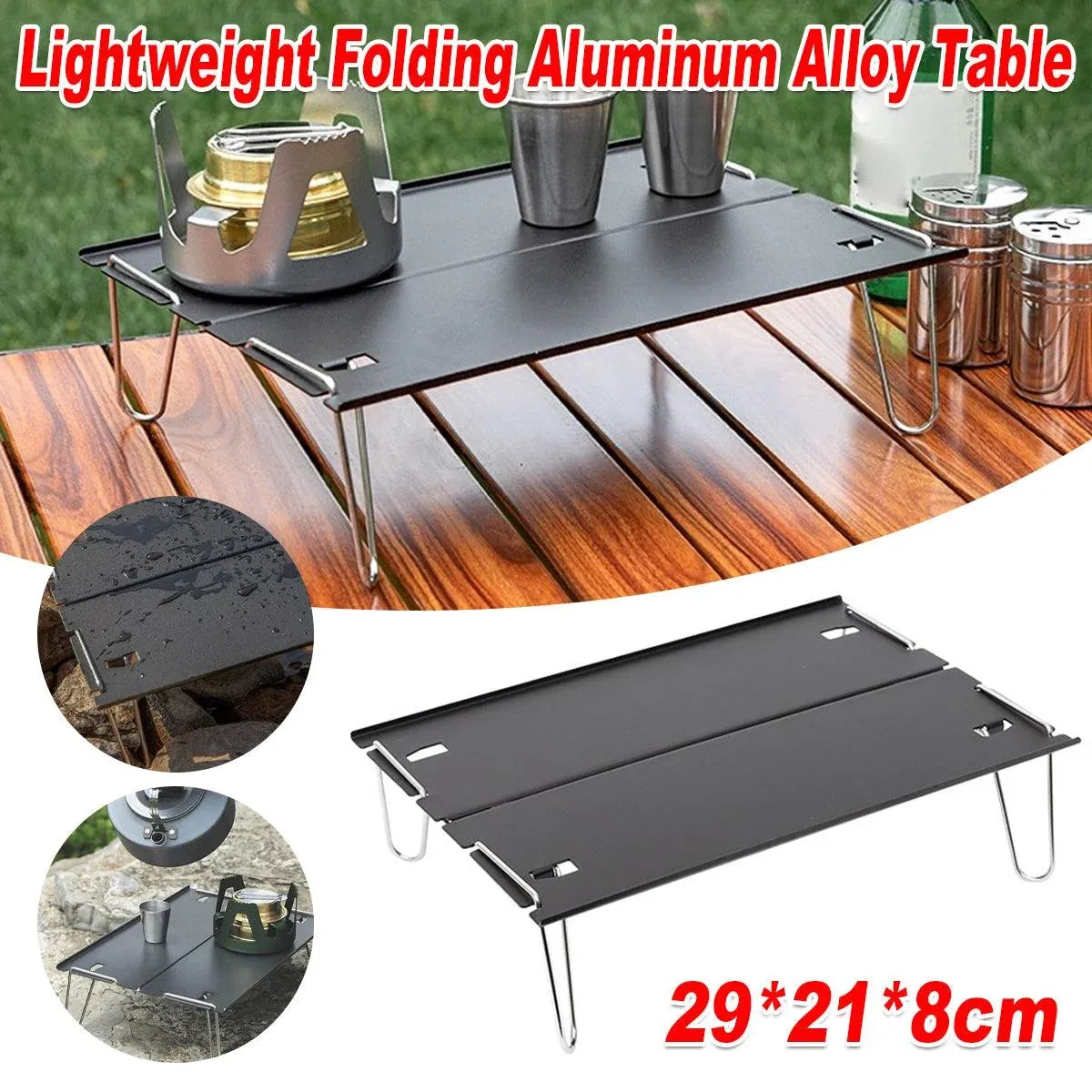 Aluminium Alloy Folding Table Portable Outdoor Camping Picnic Multifunctional