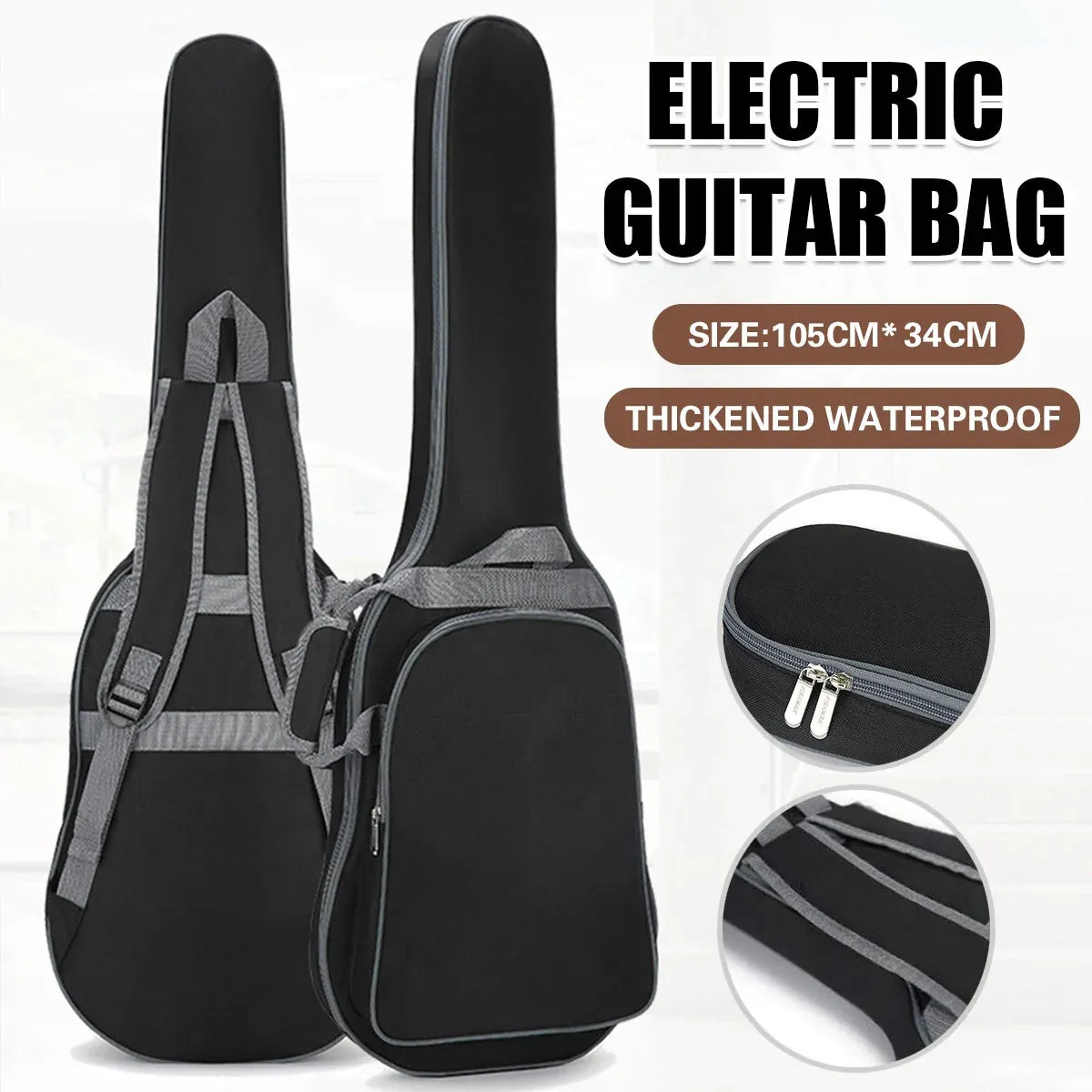 Universal C2 Electric Guitar Bag Thickened Waterproof Double Shoulder Storage