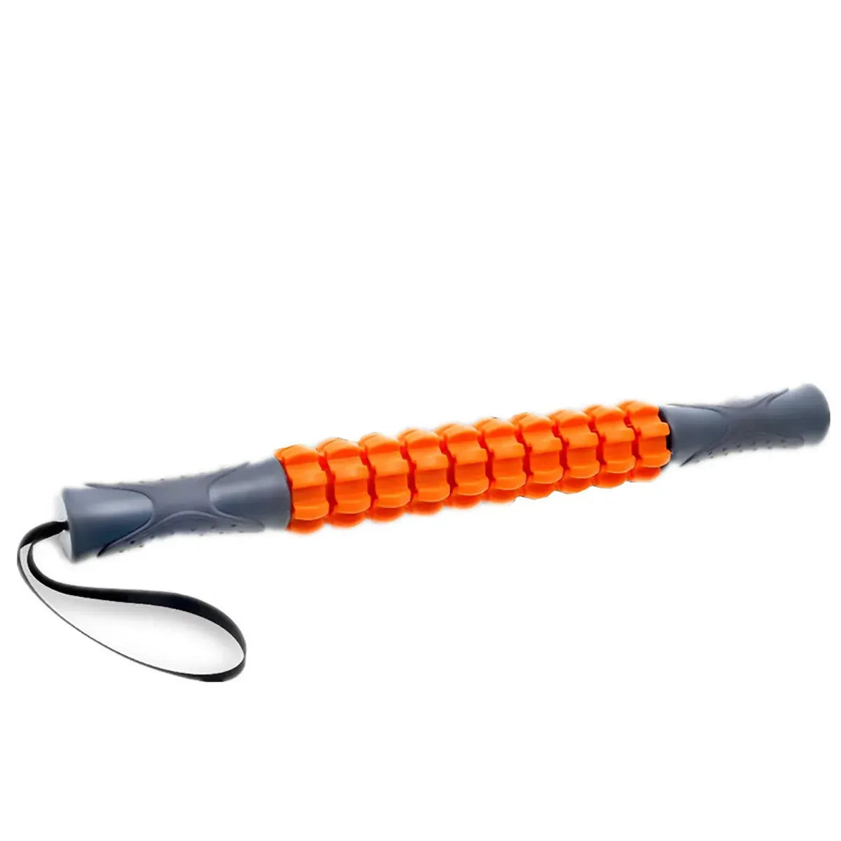 Muscle Roller Stick Full Body Fitness Massage Tool for Home and Gym Use - Orange