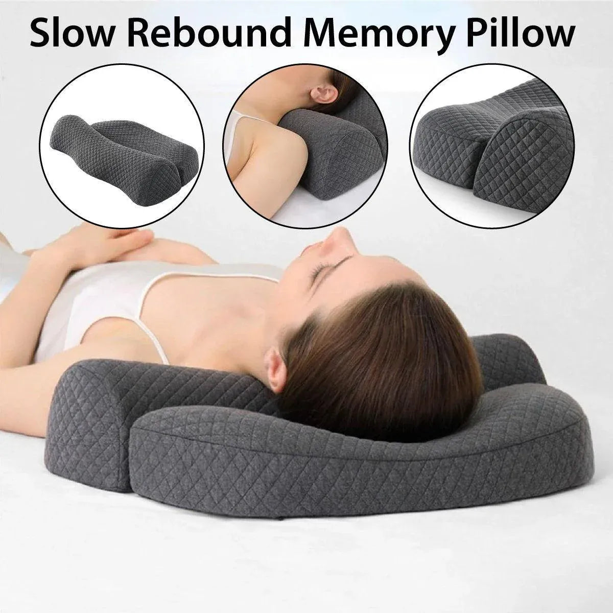 Memory Foam Cervical Pillow Ergonomic Neck Support for Comfortable Sleep