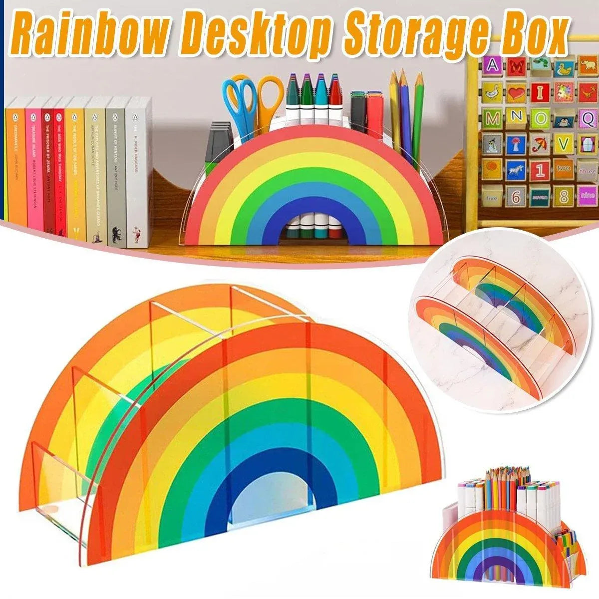 Desktop Organizer Office Pen Holder Multi-Function Storage Box Office Stationery