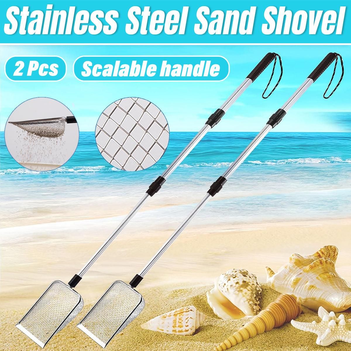 2pcs Long Handle Pet Litter Scoop Climbing Chicken Beach Scoop for Cats Dogs