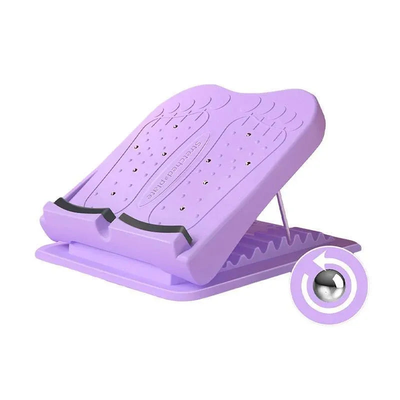 Inclined Pedal Leg Stretcher Multifunctional Stretching Plate Exercise Tool - Purple-Basic