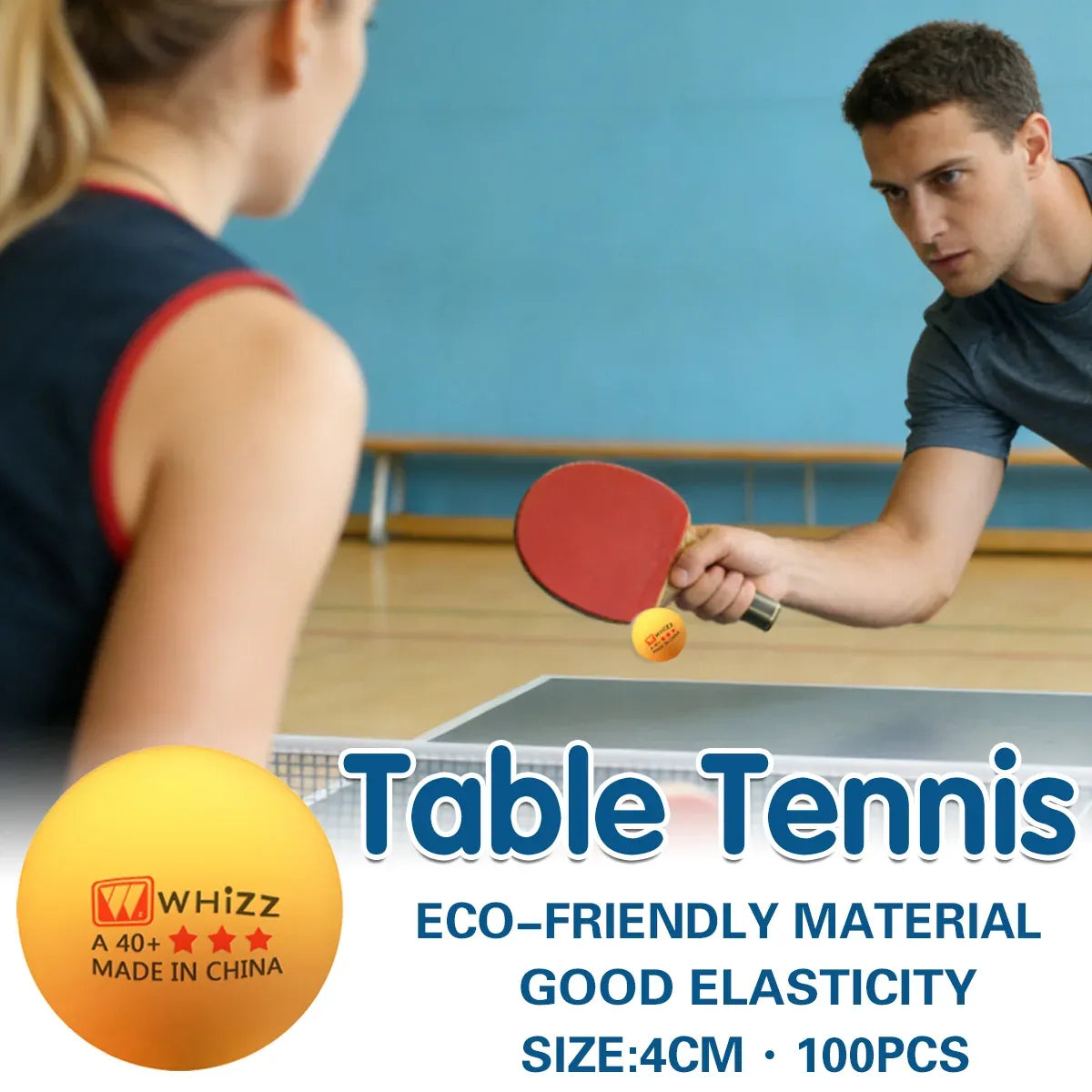 Table Tennis Balls 100pcs 40mm Training Ping Pong Balls High Bounce