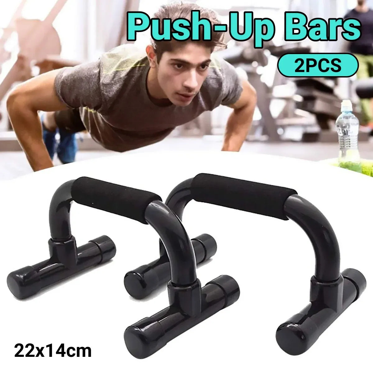 Home Sponge Foam Push Up Bars H-shaped Trainer Men Women Home Fitness Equipment