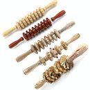 Wooden Abdominal & Leg Roller Massager - 358 Massage Wheel