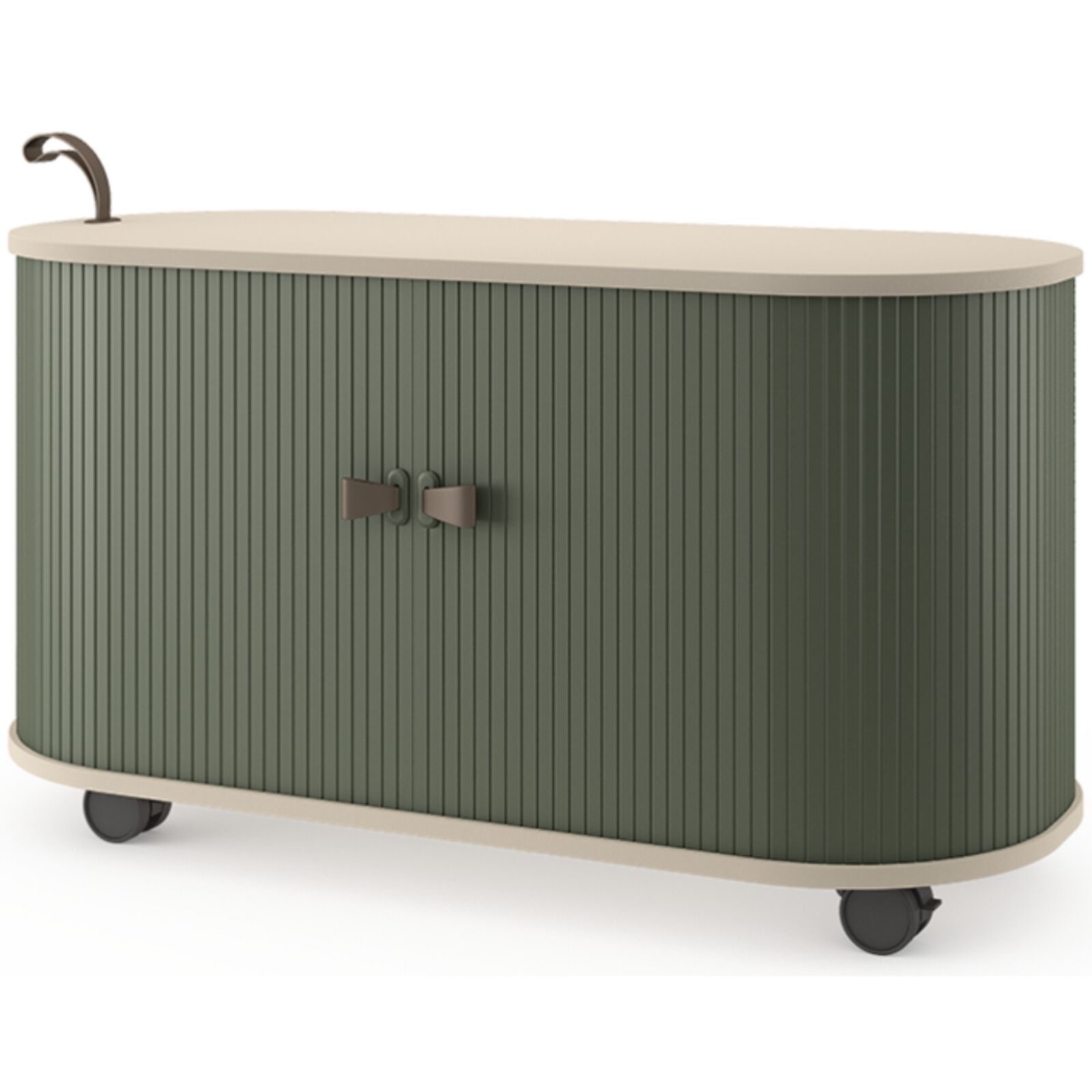 UFOU Fitin Rollin Mobile Roller Shutter Cabinet - Storage with Adjustable Shelves & Wheels