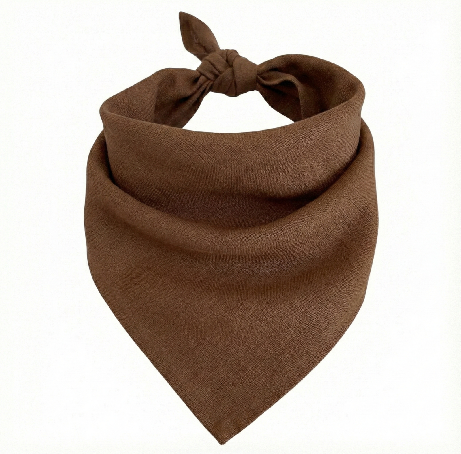 BANDANA 100% COTTON Head Wrap Durag Bandanna Summer Scarf Mask in Plain Brown