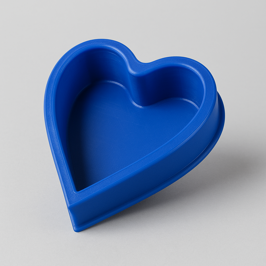 Heart-Shaped Silicone Baking Mould β Blue
