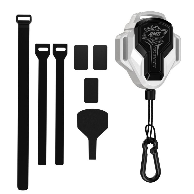 White 2.5M Retractable Bicycle Tow Rope System - Outdoor Parent-Child Cycling Tow Strap Attachment, Max Pull Strength 100 kg