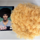 Large gold Afro wig