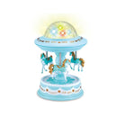 Blue Music Box Musical Carousel Horse LED Carousel Toy Child Birthday Xmas Gift - NuSea