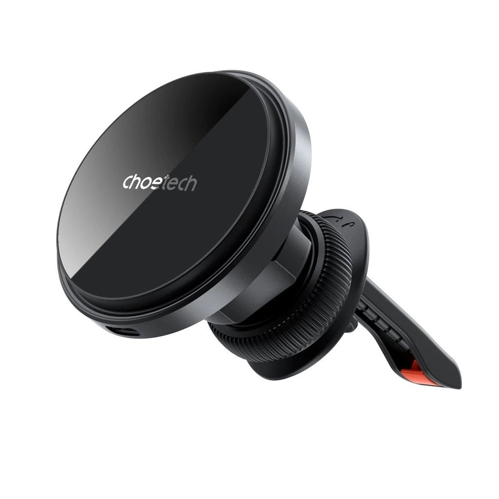 CHOETECH T204 - F 15W Magnetic Car Charger Holder with LED Light (Aluminium alloy housing) - NuSea