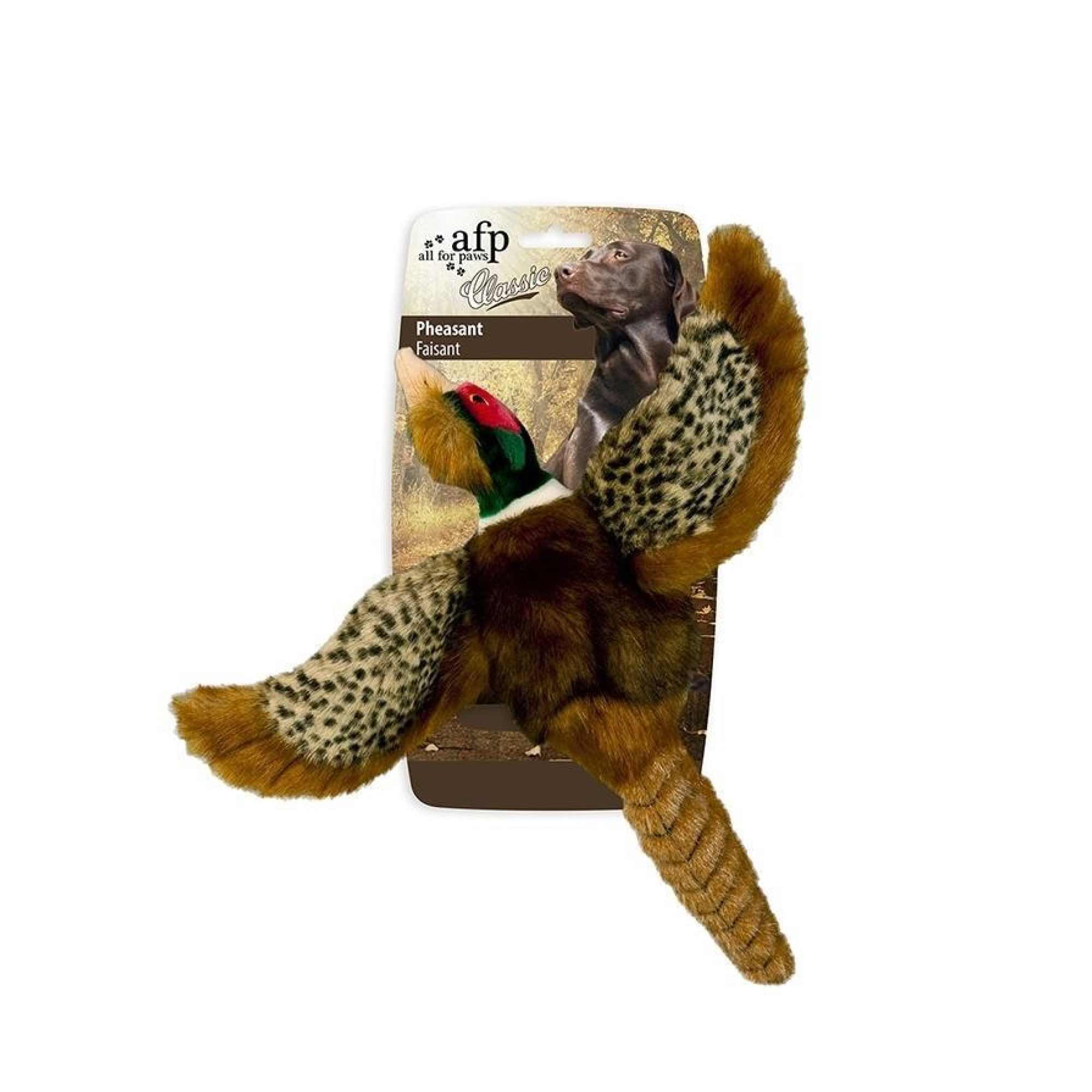 Dog Plush Toy - Pheasant Squeaky Interactive Small Life Like Bird - Puppy Play - NuSea