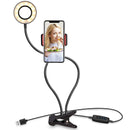 Flexible Clip - on Photography Selfie Ring Light with Adjustable Brightness - NuSea