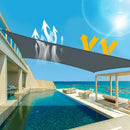 Heavy Duty Waterproof Sun Shade Sail Cloth Square Rectangle Triange Canopy Options - NuSea