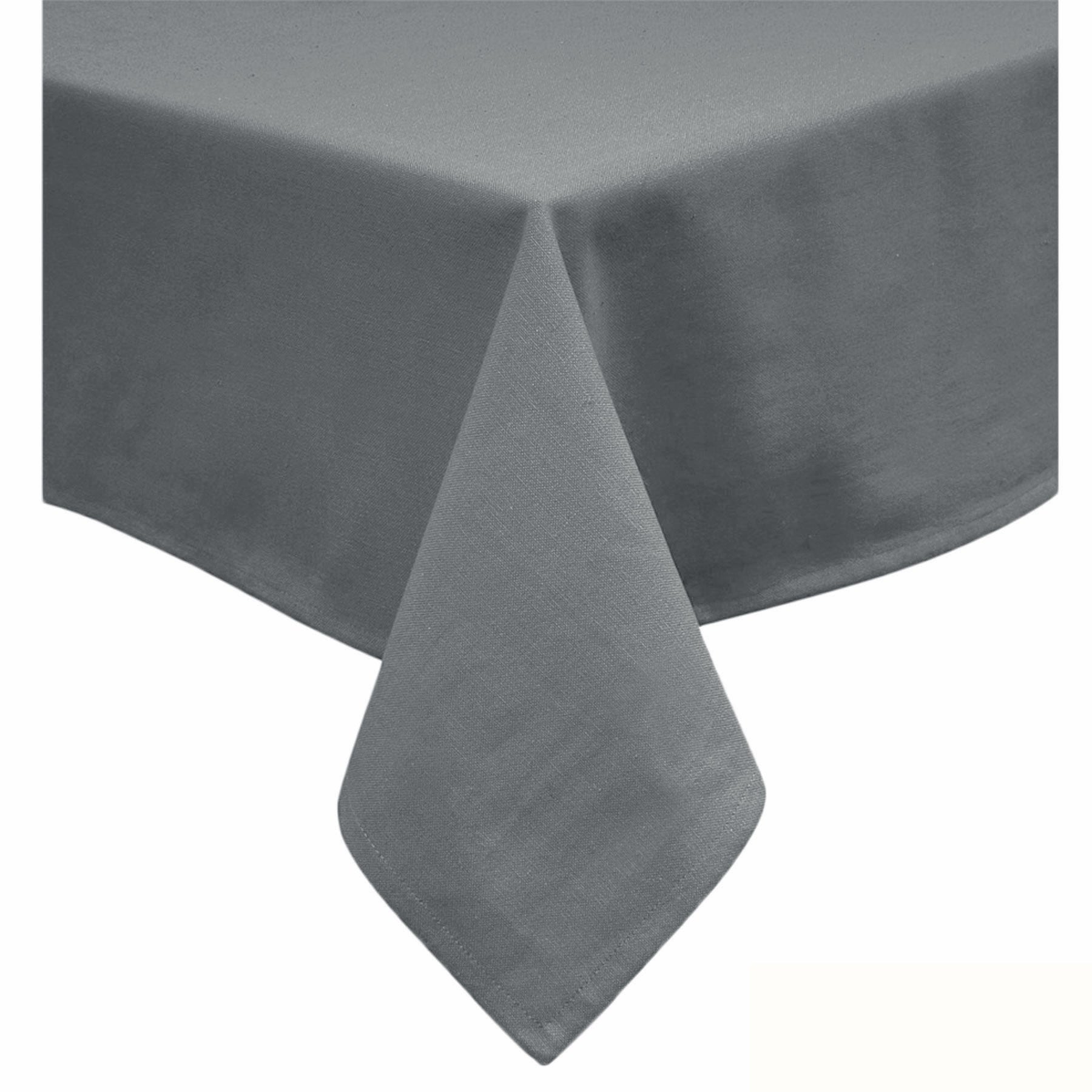 Hoydu Cotton Blend Table Cloth 180cm Round - SLATE GREY - NuSea