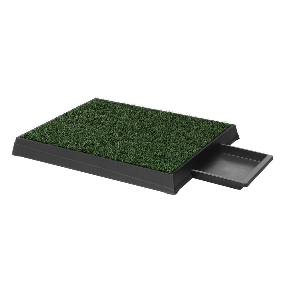i.Pet Pet Training Pad Dog Potty Toilet Large Portable With Tray Grass 2 Mats - NuSea