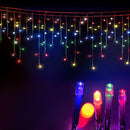 Jingle Jollys 12.5M Solar Christmas Lights Icicle String Light Multi Colour - NuSea
