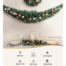 Jingle Jollys 2.1m Christmas Garland Xmas Decorations Green Wedding Party - NuSea