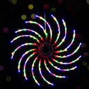 Jingle Jollys Christmas Lights 50cm Spin 128 LED Decorations - NuSea