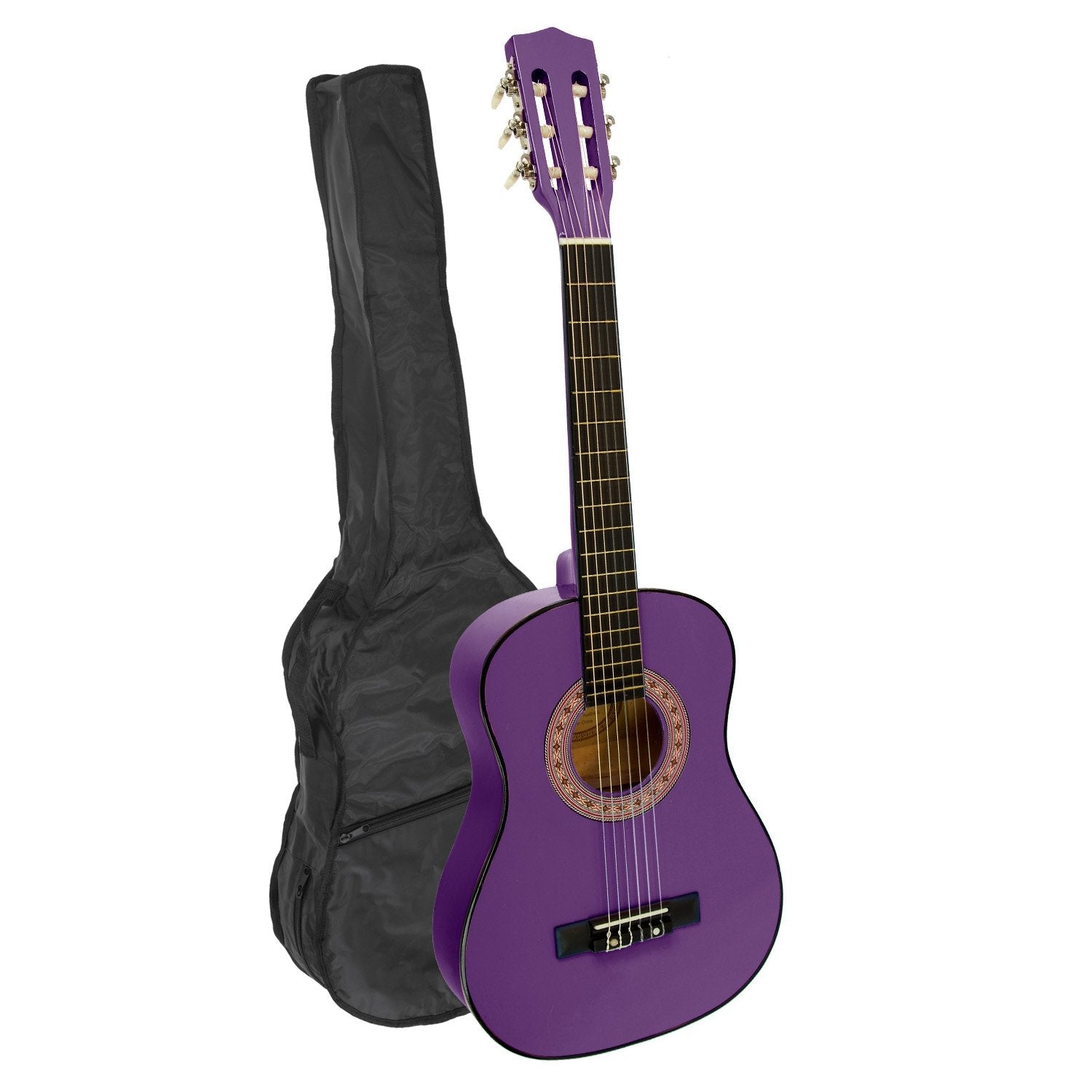 Karrera 34in Acoustic Children no cut Guitar - Purple - NuSea