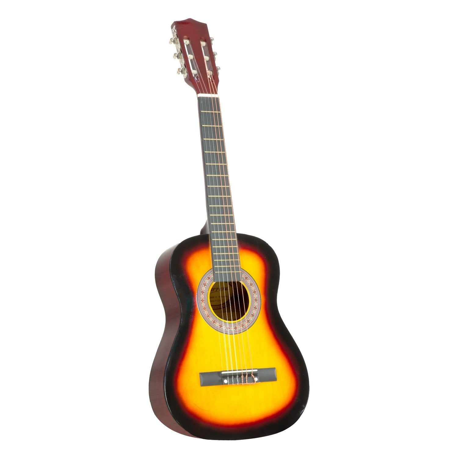 Karrera 34in Acoustic Wooden Childrens Guitar - Sunburst - NuSea
