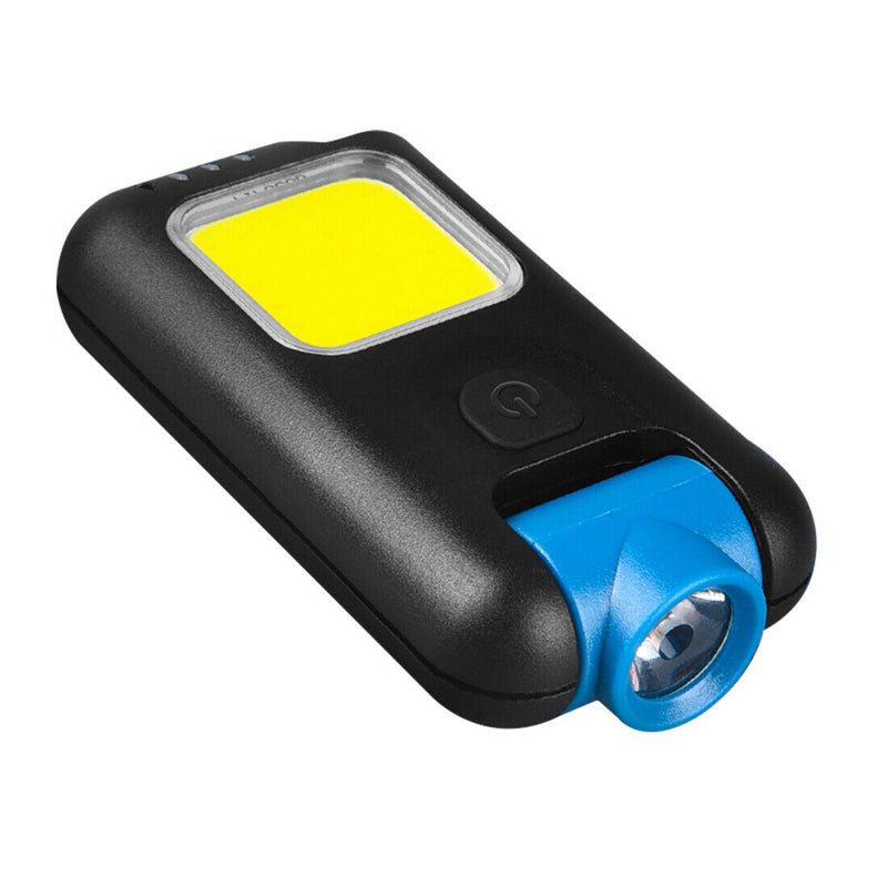 Mini LED Flashlight Keychain COB Work Light - USB Rechargeable - NuSea
