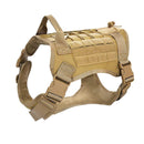 No Pull Adjustable Reflective Tactical Harness for Military Service Dogs - NuSea