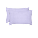Vintage Design Homewares Pair of Lilac French Linen Standard Pillowcases 48 x 73cm - NuSea