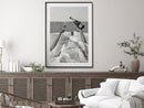 Wall Art 70cmx100cm Vintage Fashion Feminist Picture, Black Frame Canvas - NuSea
