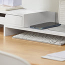 White Monitor Stand with Drawers - NuSea