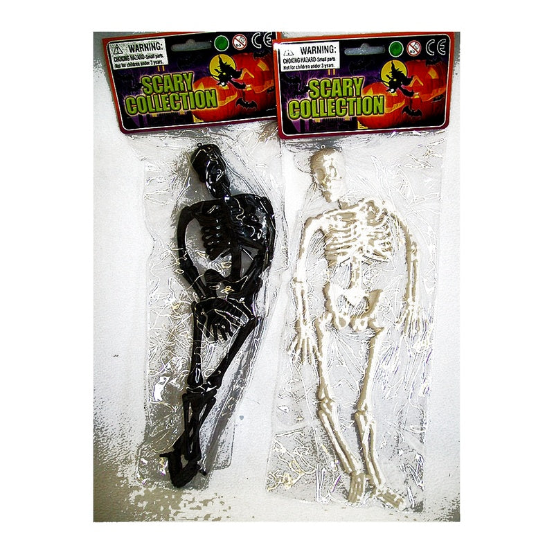 2 pack 30cm black and white hanging skeleton Halloween decorations
