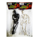 2 pack 30cm black and white hanging skeleton Halloween decorations