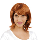 Copper auburn bob wig shown on current P5094 model