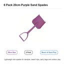 20cm purple sand spades pack and play features
