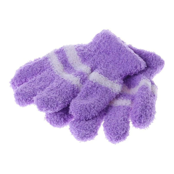 1 Pair Baby Gloves Warm Winter Full Finger Thermal Coral Fleece Kids Boys Girls - NuSea